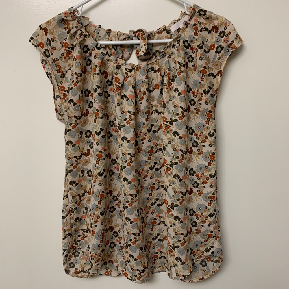 Lauren Conrad Pleated Blouse